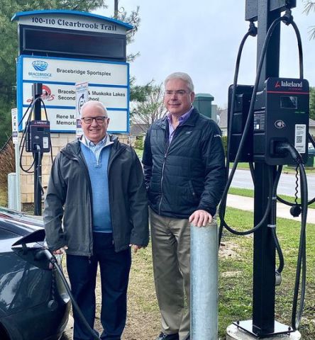 Five new EV charging stations added in Bracebridge