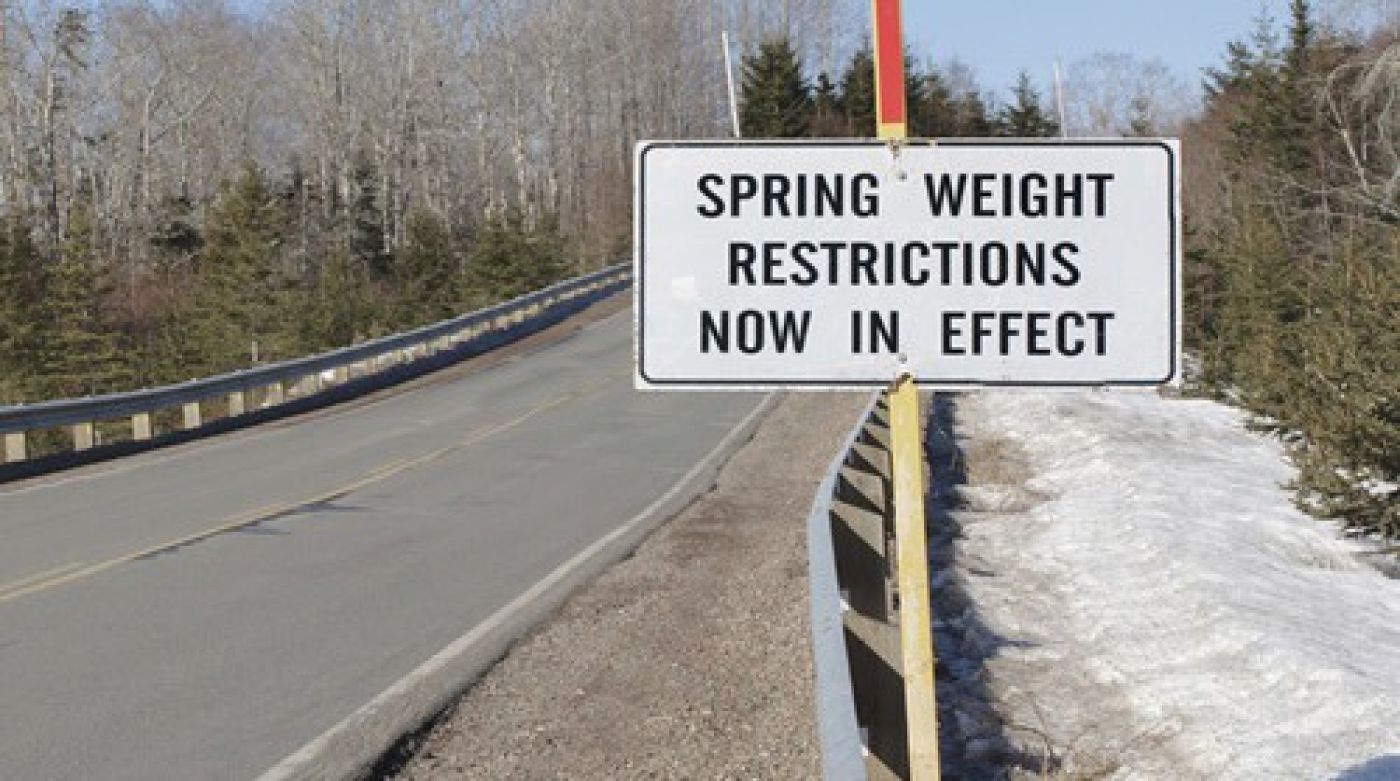 Load Restrictions In Effect - The Bay 88.7FM #WeAreMuskoka