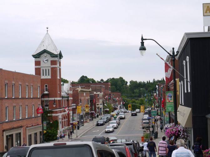 Bracebridge Downtown Features Silver Bridge Themed Bike Racks