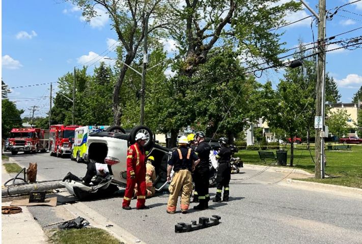 Driver hits pole, sent to hospital