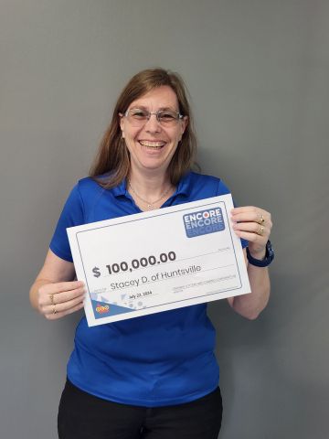 Huntsville woman wins $100,000