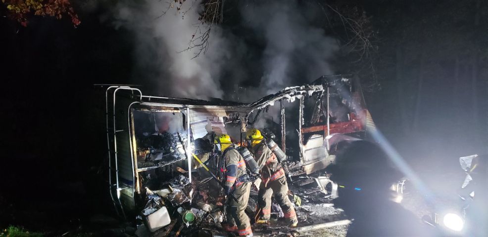 Muskoka Lakes Fire responds to RV Fire