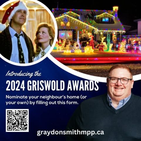 MPP Graydon Smith launches Griswold Awards