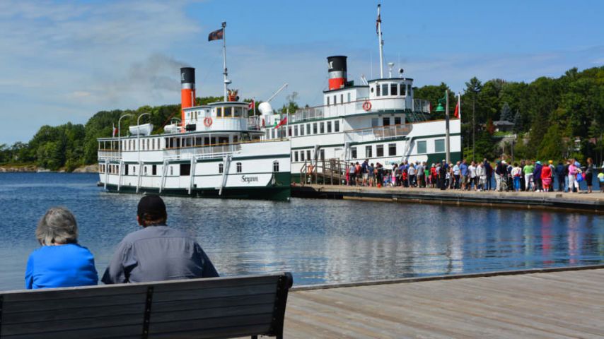 Muskoka Wharf Undergoing Inspections Today.